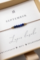 Armband mit Lapislazuli für September-Geborene
