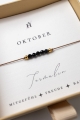 Armband mit Schwarzem Turmalin für Oktober-Geborene