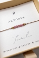 Armband mit Rosa Turmalin für Oktober-Geborene