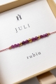 Armband JULI – Rubin – Geburtsstein