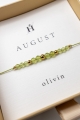 Armband AUGUST – Olivin – Geburtsstein