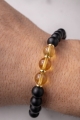 Armband NOVEMBER – Birth Stone Men – Citrin & Onyx