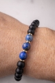 Armband SEPTEMBER – Birth Stone Men – Lapislazuli & Onyx