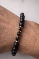 Armband AUGUST – Birth Stone Men – Spinell & Onyx