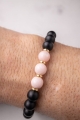 Armband APRIL – Birth Stone Men – Opal & Onyx