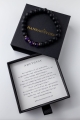Armband FEBRUAR – Birth Stone Men – Amethyst & Onyx