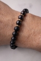 Armband JANUAR – Birth Stone Men – Granat & Onyx