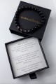 Armband JANUAR – Birth Stone Men – Granat & Onyx