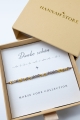 DANKE SCHÖN – Morsecode-Armband mit Rauchquarz und Achat