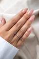 TALISMAN GESUNDHEIT – Elastischer Ring mit Bergkristall, Chalcedon und Aventurin
