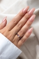   TALISMAN HARMONIE – Elastischer Ring mit Rauchquarz, Amethyst und Mondstein