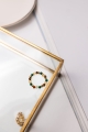 TALISMAN WOHLSTAND – Elastischer Ring mit Citrin, Tigerauge und Malachit