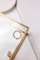 TALISMAN GESUNDHEIT – Elastischer Ring mit Bergkristall, Chalcedon und Aventurin