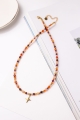 Talisman-Halskette Mut aus Granat, Karneol und Sonnenstein