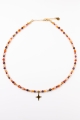 Talisman-Halskette Mut aus Granat, Karneol und Sonnenstein
