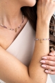 FISCHE – Armband mit Sternzeichen aus Apatit, Mondstein, Amethyst und Bergkristall