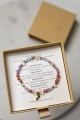  SCHÜTZE – Sternzeichen-Armband – Chalcedon, Amethyst, Rhodonit, Bergkristall