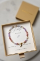  SCHÜTZE – Sternzeichen-Armband – Chalcedon, Amethyst, Rhodonit, Bergkristall
