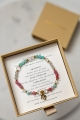 JUNGFRAU – Sternzeichen-Armband – Amazonit, rosa Turmalin, Labradorit, Bergkristall