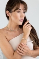 Engelszahlen-Armband BALANCE – Smaragd, Rosenquarz, Topas