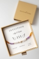 Engelszahlen-Armband INTUITION – Karneol, Amethyst, Rosenquarz