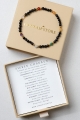 SIEBEN CHAKREN – Elastisches Armband mit rotem Achat, Karneol, Citrin, Malachit, Aquamarin, Amethyst & Bergkristall