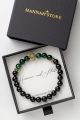 Herrenarmband Harmonie und Stärke– Onyx, Tigerauge