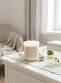 Linen Bloom – Sojakerze Luméa Candle mit dem Duft von weißen Blüten, Baumwolle und Limette