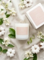 Linen Bloom – Sojakerze Luméa Candle mit dem Duft von weißen Blüten, Baumwolle und Limette