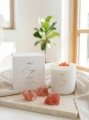 Light of ENERGY – Sojakerze Luméa Candle mit Wassermelonenquarz