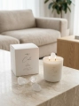 Light of CALM – Sojakerze Luméa Candle mit Milchquarz