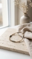 Armband Laura aus Jaspis und Achat auf Gummiband