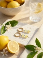 Ohrringe Limone Capri – Edelstahl & Jadeit