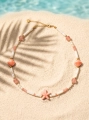 Halskette NERINA Pink aus Perlmutt, Jadeiten und Keramikmuscheln