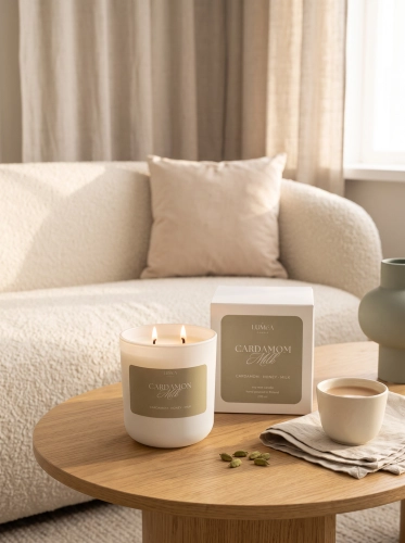 Duftkerze mit Kardamom-, Honig- und Milcharoma Luméa Candle – Cardamom Milk