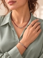 Armband Essentia Garnet and silver - Granat