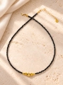 Halskette Essentia black and gold – Schwarzer Turmalin