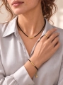 Halskette Essentia black and gold – Schwarzer Turmalin