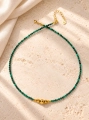 Halskette Essentia Malachite and gold – Malachit