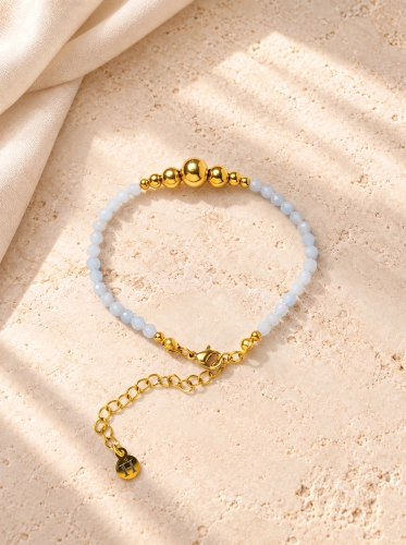 Armband Essentia Angelite and gold – Angelit 