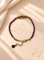 Armband Essentia Garnet and gold - Granat 