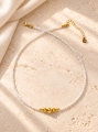 Halskette Essentia Moonstone and gold - Mondstein